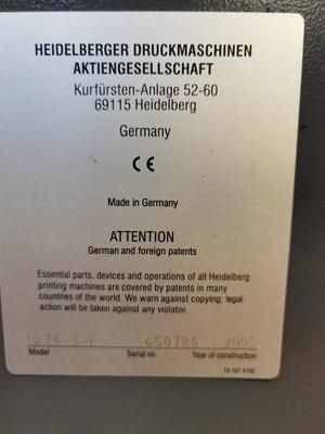 HJ5377-HEIDELBERG CD74-5-F